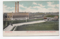 Twin City R. T Co. Power House and Dam, Mississippi River thumbnail